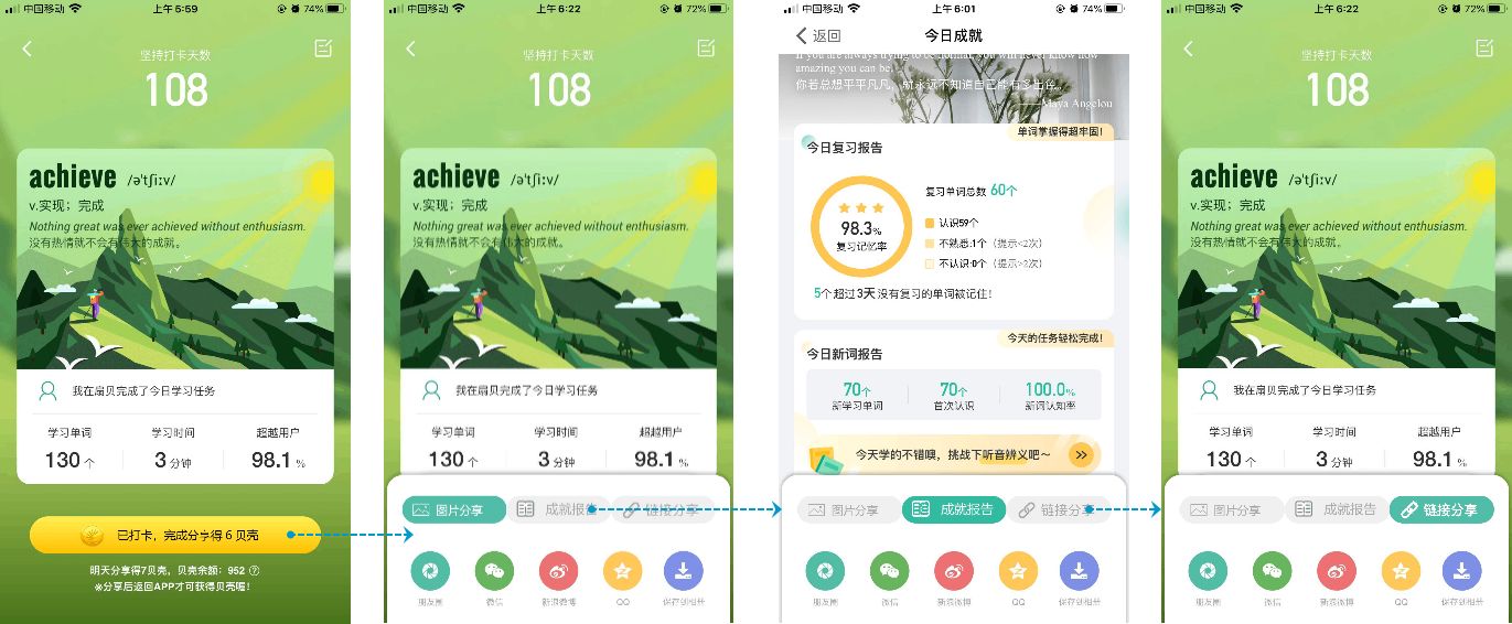 高效背单词工具对比:扇贝单词、墨墨背单词、