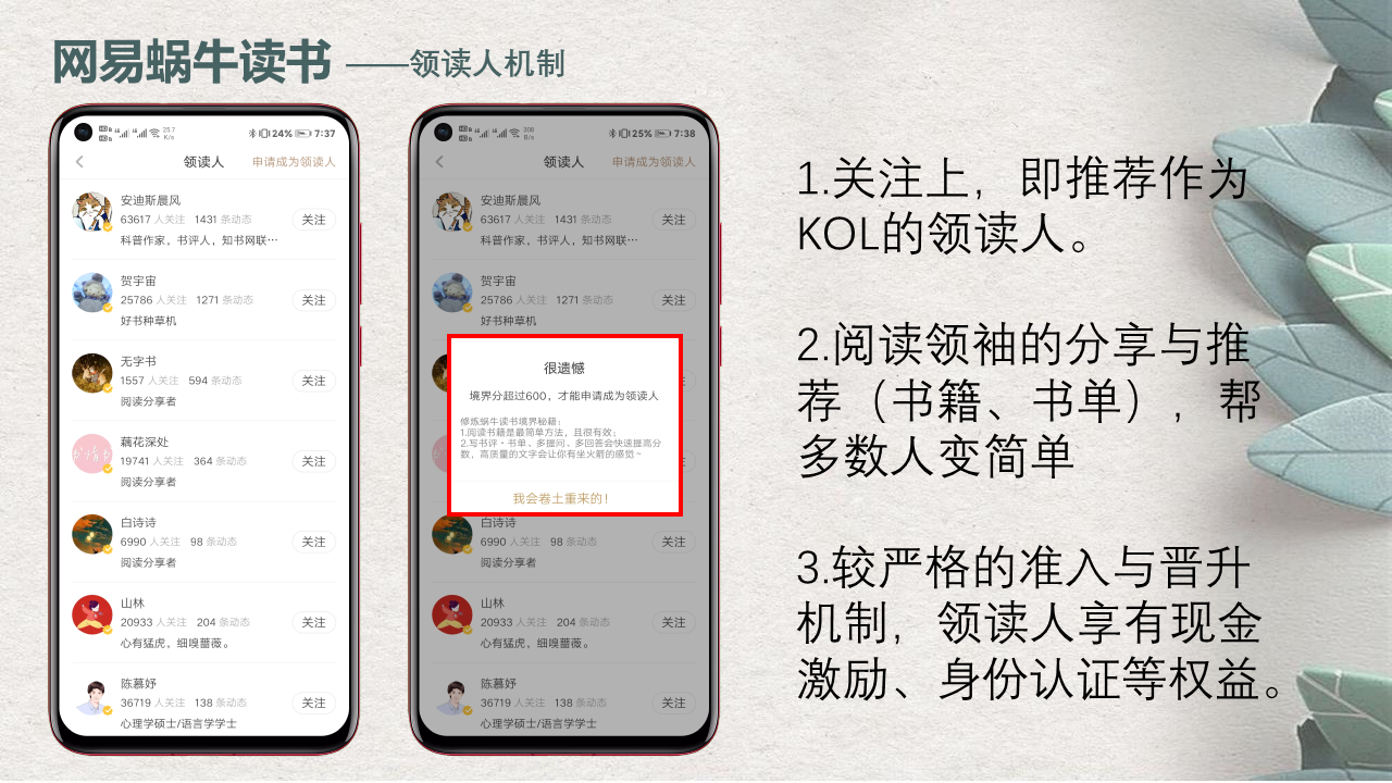 掌阅、网易蜗牛读书、微信读书的差异化打法