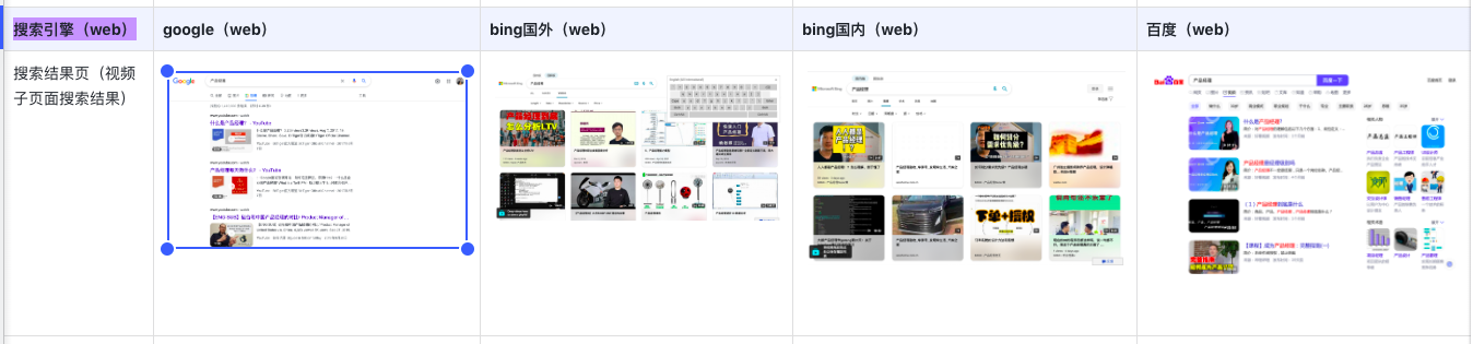 视频平台、搜索引擎下的功能初探