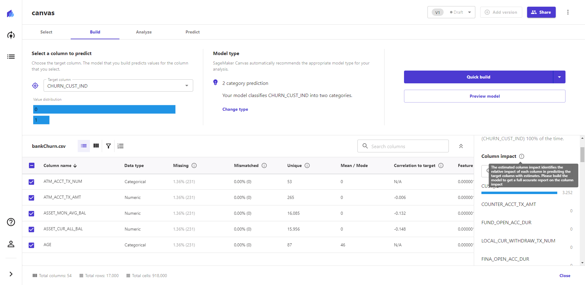 Amazon SageMaker Canvas测评