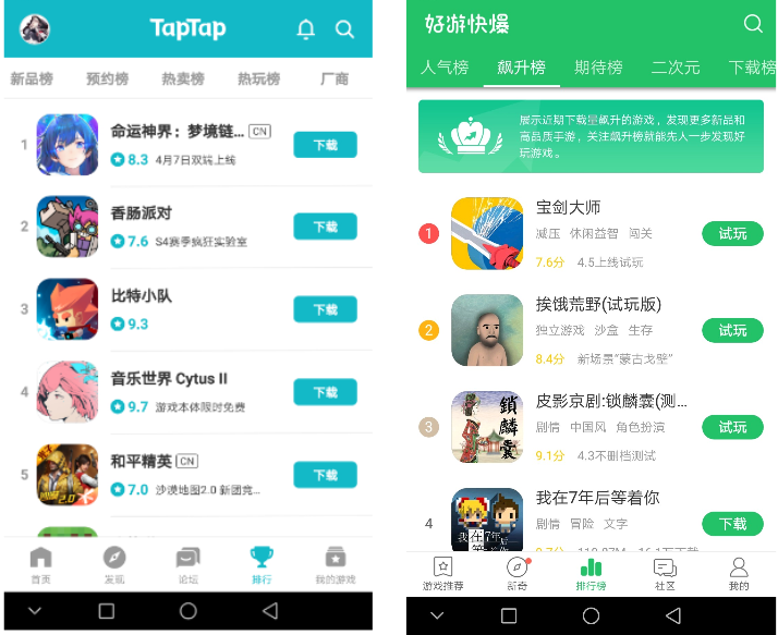 TapTap产品分析:发现好游戏